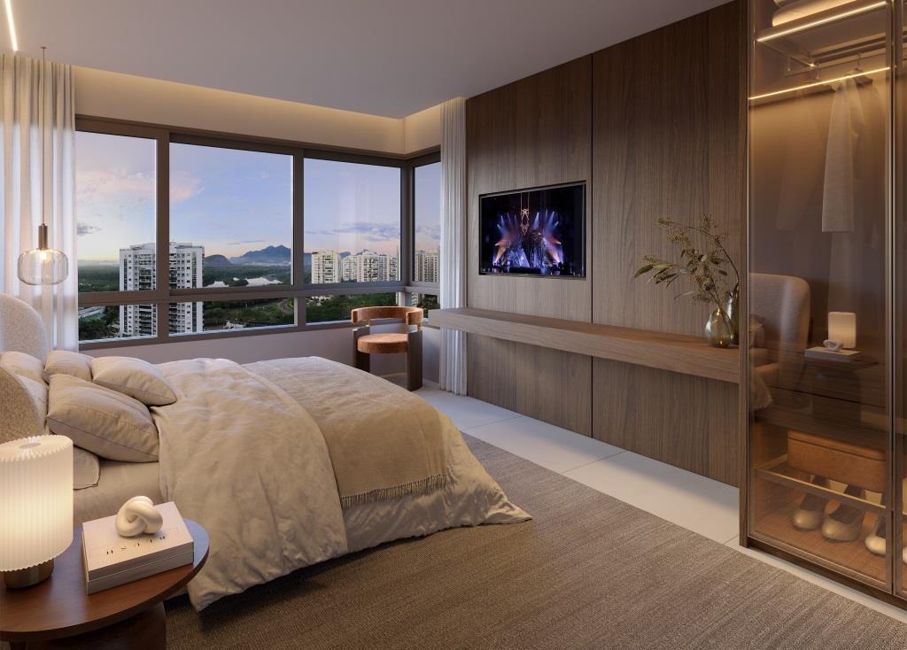 Lançamento no Península, Amplo Apartamento de 4 suítes (sendo uma com varanda) + dependência completa