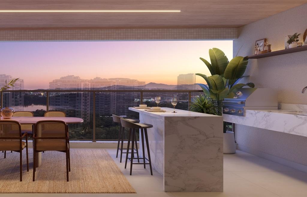 Lançamento no Península, Amplo Apartamento de 4 suítes (sendo uma com varanda) + dependência completa